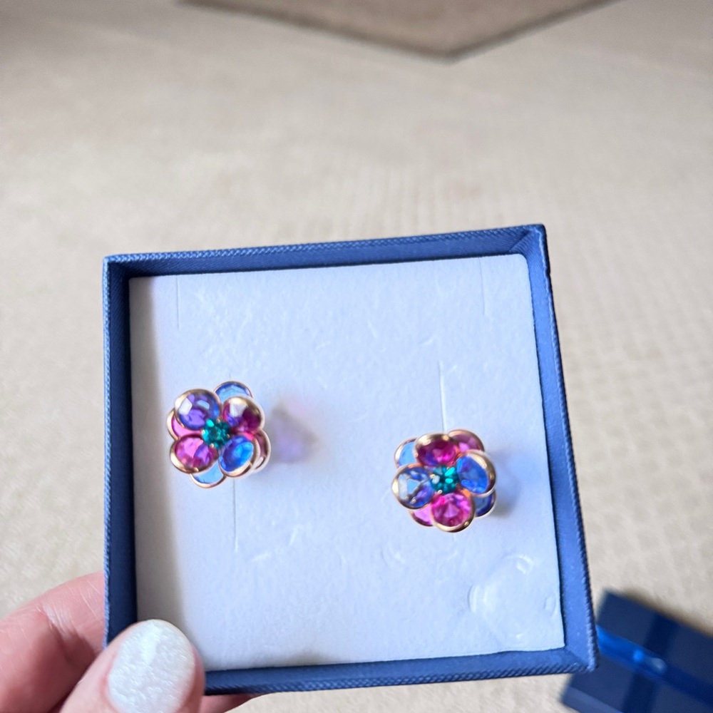 Colorful Flower Shaped Earrings